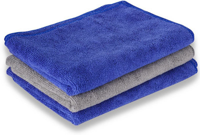 MOCKHE Microfiber Vehicle Washing  Cloth(Pack Of 3, 350 GSM)