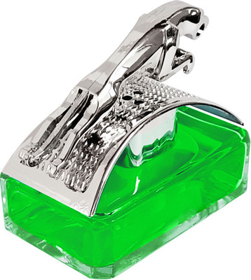 Gabbar Fresh Diffuser Car Dashboard Refillable Car Liquid Perfume Silver Green .(50 ml)