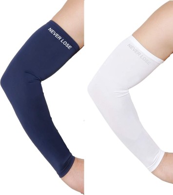 never lose Polyester Arm Sleeve For Men & Women(Free, Navy Blue, White)