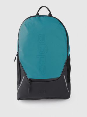 HRX by Hrithik Roshan Typography Backpack with Reflective Strip 23 L Laptop Backpack(Blue)