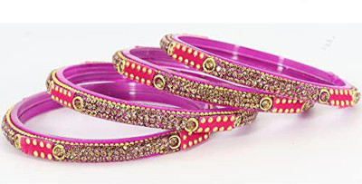 Zulka Get Your Traditions Glass Zircon Kada(Pack of 4)