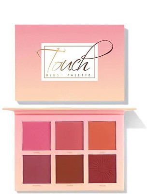 DMELLO Pro Touch Blusher Palette ,6 Color Touch Cheek Blush(MULTICOLOR)