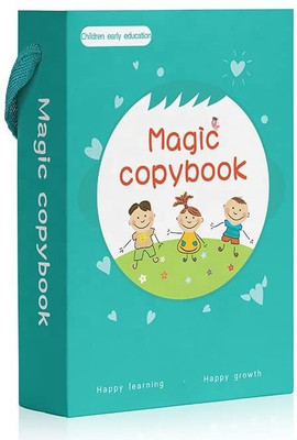 Magic Practice Copybook For Kids Ages 3-8 - 5-Pack Reusable Copybook With Magic Pen And Ink Refill - Disappearing Ink Handwriting Book With Grooves - Math, English, And Calligraphy(Spiral, Generic)