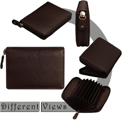 ABYS Unisex 7 Card Holder(Set of 1, Brown)