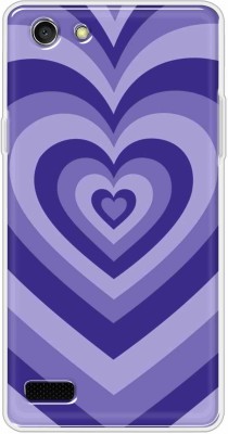 Yooneek Back Cover for Back Cover for Oppo Neo 7 Blue Heart(Multicolor, Flexible, Silicon, Pack of: 1)