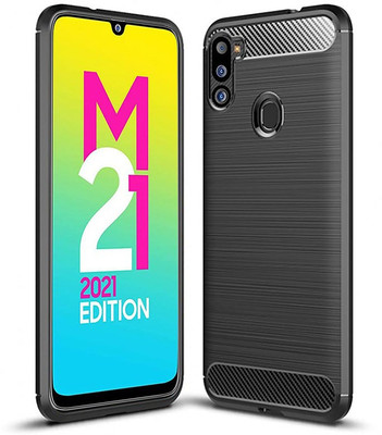 Elica Bumper Case for Samsung Galaxy M21 2021(Black, Rugged Armor, Pack of: 1)