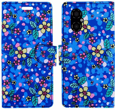 Realgo Flip Cover for Poco M4 5G(Blue, Pack of: 1)
