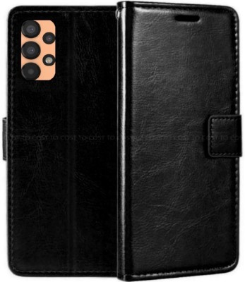 COST TO COST Flip Cover for Samsung Galaxy A13 leather flip cover, Samsung a13 SM-A135F, SM-A135F/DS(Black, Camera Bump Protector, Pack of: 1)