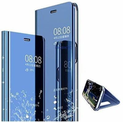 RUPELIK Flip Cover for mirror s-view (sensor not working) stand flip cover for Samsung Galaxy J7 Duo(Blue, Cases with Holder, Pack of: 1)