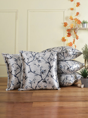 THE CONVERSION Blended Cushions Cover(Pack of 5, 40 cm*40 cm, Blue)