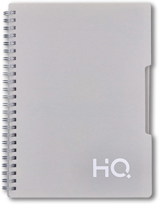 NAVNEET HQ Single Subject Book A5 Notebook Single Line 160 Pages(Gray)