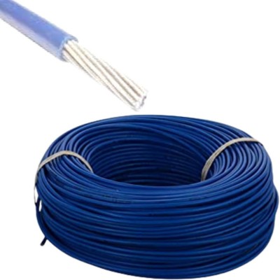 Exxelo Aluminum 6 sq/mm Blue 90 m Wire(Blue)