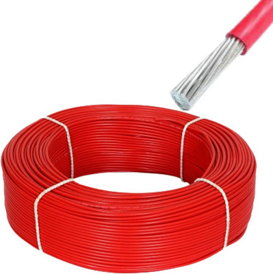 Mabron Alluminium 1 sq/mm Red 50 m Wire(Red)