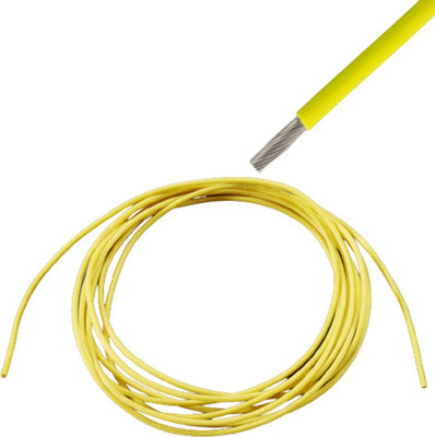 Exxelo Aluminum 1 sq/mm Yellow 75 m Wire(Yellow)