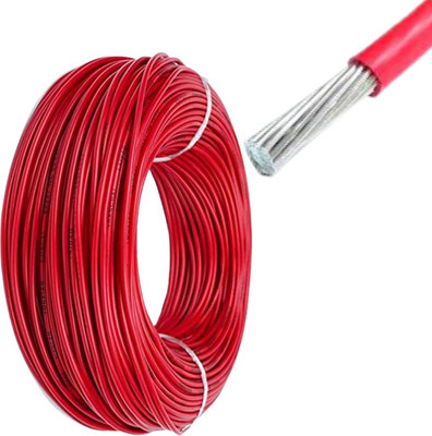 Exxelo Aluminum 4 sq/mm Yellow 10 m Wire(Yellow)