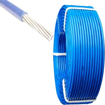 Exxelo Aluminum 6 sq/mm Blue 25 m Wire(Blue)