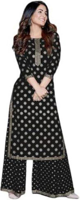 manan fashion Women Kurti Palazzo Set