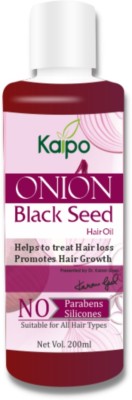 KAIPO Pure & primum Onion Black Seed Hair oil [ 1x200=200 g] - Pack of - 1 Hair Oil(200 ml)