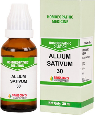 Bakson's Homoeopathy Allium Sativum 30 Dilution(30 ml)