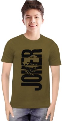 JUGULAR Boys Printed Pure Cotton Regular T Shirt(Light Green, Pack of 1)