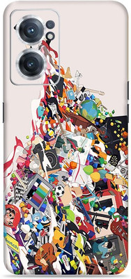SkinoMania Nord-Ce2-(5G) Mobile Skin(Multicolour Girl-Art)