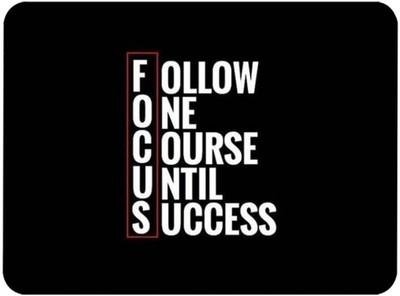 RAWAT TRADERS Focus Mouse Pad FKMP00144 Mousepad(Black)