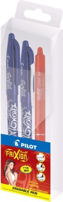 PILOT Frixion Pen combo (2Blue+1Red) Roller Ball Pen(Pack of 3)