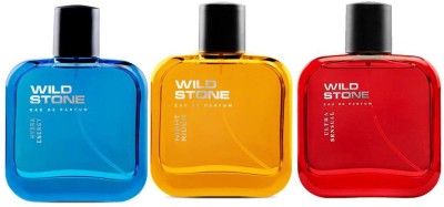 Wild Stone Hydra Energy,Night Rider and Ultra Sensual Perfume Combo for Men (100ml each ) Eau de Parfum  -  300 ml(For Men)