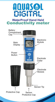 AQUASOL DIGITAL CONDUCTIVITY METER High Level - AMCOND01 Product Range: 0 to 19990 uS/cm pH Testers
