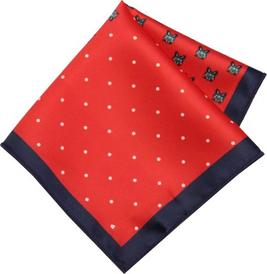 LEONARDI Printed Polyester Pocket Square