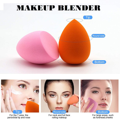 FELICECHIARA Makeup Blender Puff Sponge Set Dry&Wet Foundation