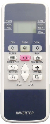 Piyush REMOTE NO 220 FOR INVERTOR AC COMPATIBLE TO HITACHI SEND OLD REMOTE PHOTO AT 9822247789 WHATSAPP VERIFICATION Remote Controller(OFF WHITE)