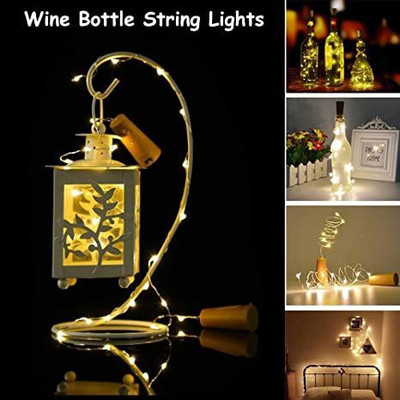 Luz 20 LEDs 2 m Yellow Steady Bottle Rice Lights(Pack of 3)