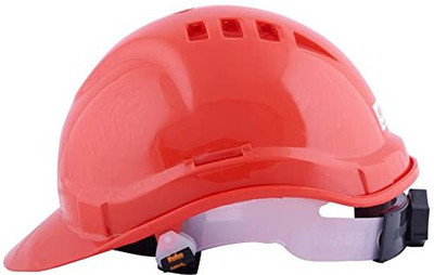 SAVIOUR Wind Industrial Helmet Polymer with 4 Point Suspension and 6 Ventilation Ports Construction Helmet(Size - FREE)