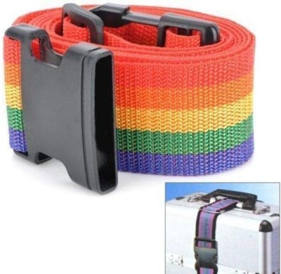 Fambal Adjustable Suitcase Belt Bag Packing (Buckle Lock, Random Colour,Pack of 4) Luggage Strap(Multicolor)