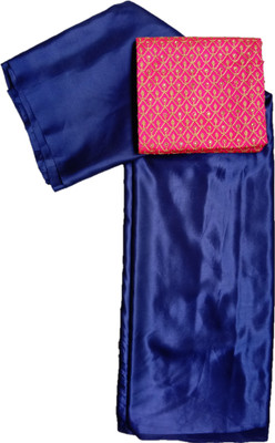 Shantuba textiles Solid/Plain Banarasi Satin Saree(Gold)