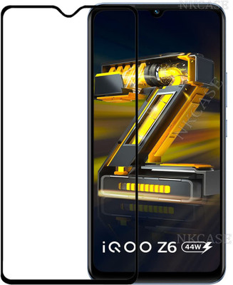 NKCASE Edge To Edge Tempered Glass for iQOO Z6 44W(Pack of 1)