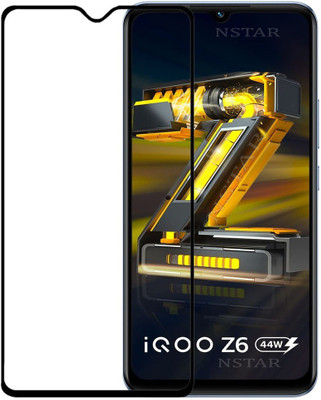 NSTAR Edge To Edge Tempered Glass for iQOO Z6 44W(Pack of 1)