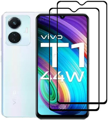 NSTAR Edge To Edge Tempered Glass for vivo T1 44W(Pack of 2)