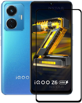 NSTAR Edge To Edge Tempered Glass for iQOO Z6 44W(Pack of 1)