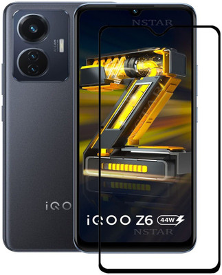 NSTAR Edge To Edge Tempered Glass for iQOO Z6 44W(Pack of 1)
