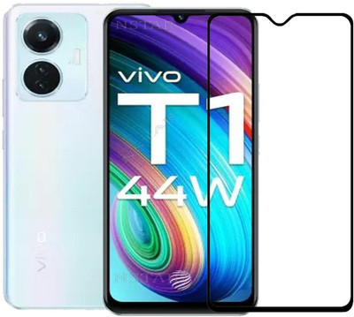 NSTAR Edge To Edge Tempered Glass for vivo T1 44W(Pack of 1)
