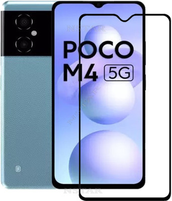 NSTAR Edge To Edge Tempered Glass for POCO M4 5G(Pack of 1)