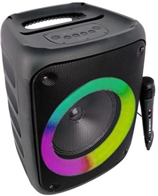 ZEBRONICS ZEB-BUDDY 500 Speaker With Wired Mic, TWS, RGB Lights and USB, mSD, AUX, FM 25 W Bluetooth Party Speaker(Black, Mono Channel)