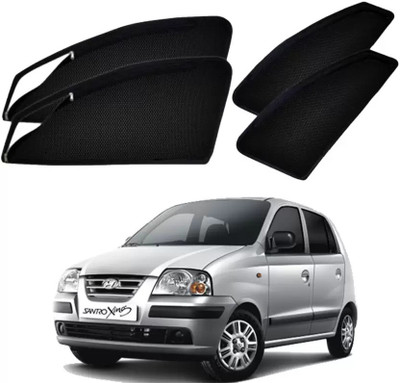 RAKRISH Side Window Sun Shade For Hyundai Santro(Black)