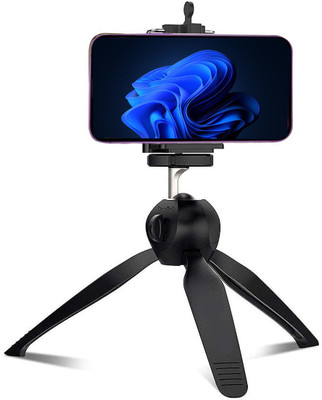 Zohlo Mini Tripod Multi-functional for Live Special Design for Video, Online Classes Tripod(Black, Supports Up to 150 g)