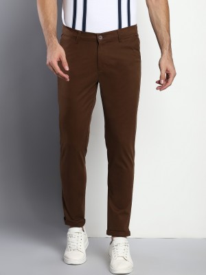 Dennis Lingo Tapered Men Brown Trousers