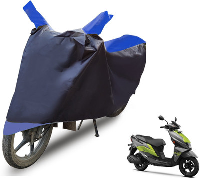 MOCKHE Two Wheeler Cover for Suzuki(Avenis 125, Black, Blue)