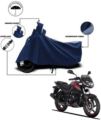 AutoGalaxy Waterproof Two Wheeler Cover for Bajaj(Pulsar 150 BS6, Blue)