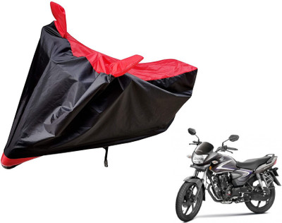 Auto Hub Two Wheeler Cover for Honda(CB Shine, Black, Red)